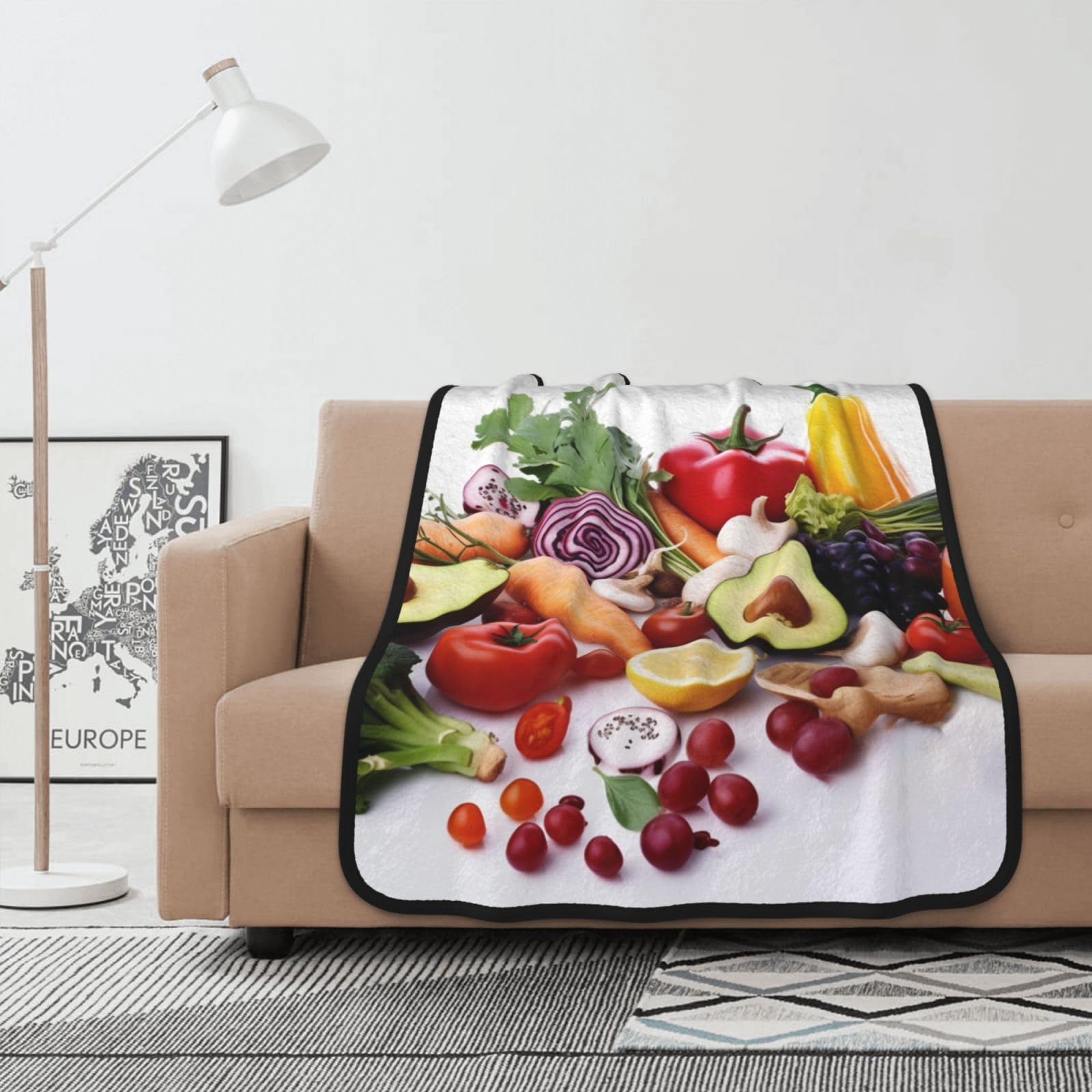 Couverture polaire en flanelle saine douce 127x101 cm