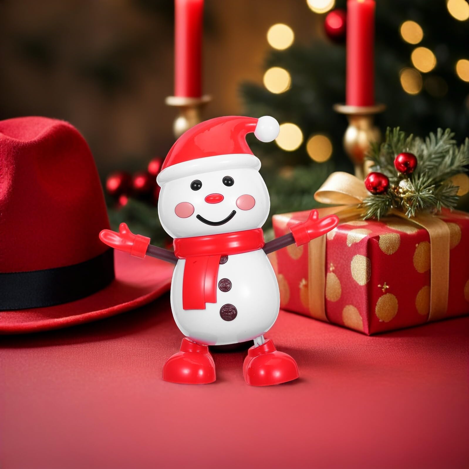 Muñeco de Baile de Juguete Navideño Figura Musical Animatrónica Decoración para Fiesta de Invierno Coleccionable para Adultos