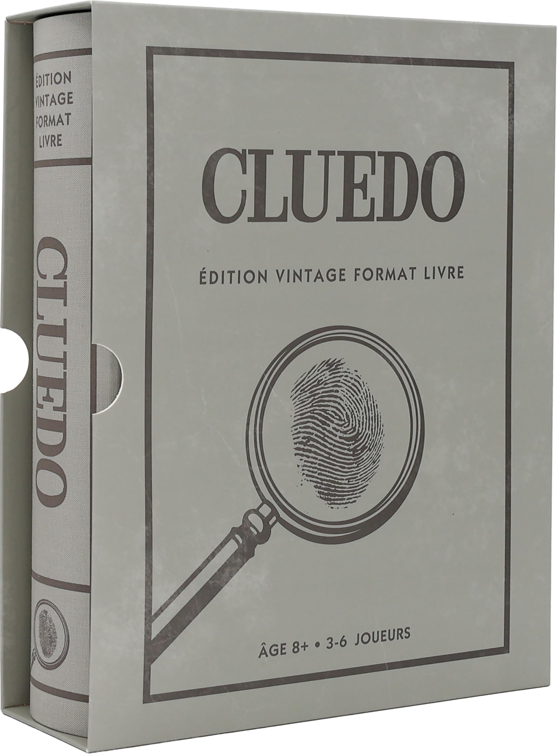 Megableu – CLUEDO Édition Vintage Boite Format Livre - Jeu de Société Classique de Déduction & Enquête pour Famille et Enfants dès 8 Ans - Version Premium Inspirée de 1951-3–6 Joueurs - en Français