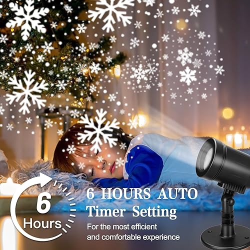 Miniatura 7 de Proyector de luces de Navidad para exteriores, decoraciones de Navidad al aire libre, luces de proyector de vacaciones de nieve, luz LED impermeable