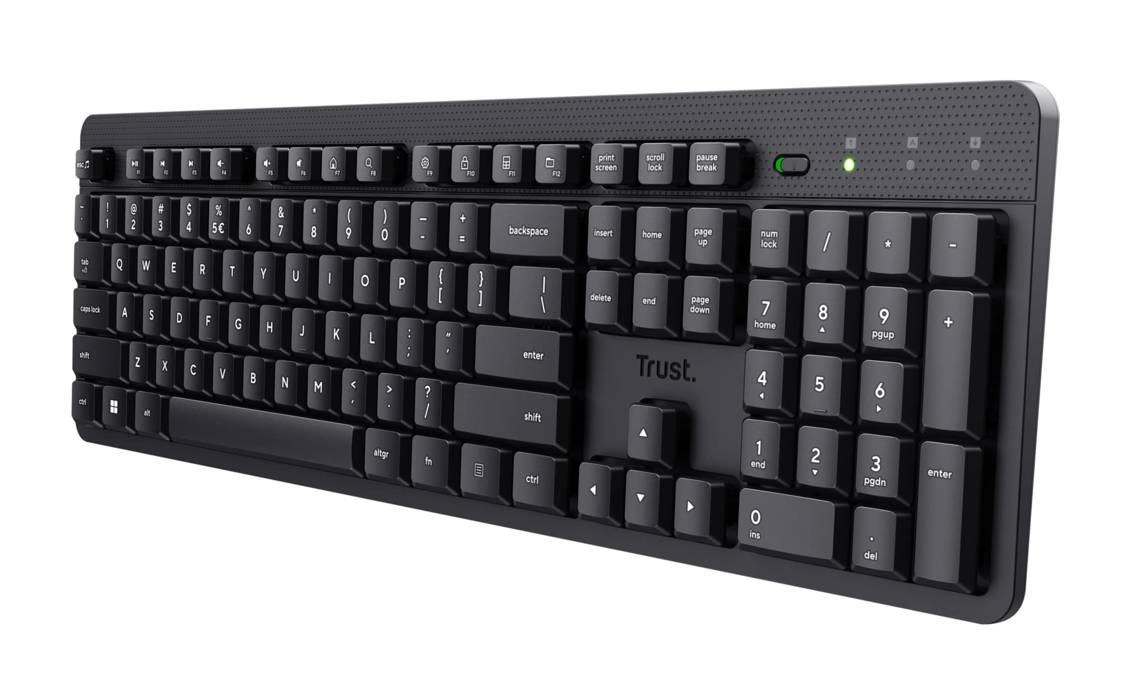 Trust ODY II Silent Wireless German QWERTZ Keyboard, Flat Keys, Splash Resistant, 2.4GHz RF USB Receiver, Wireless Keyboard for PC, Laptop, Mac - Black-image-28
