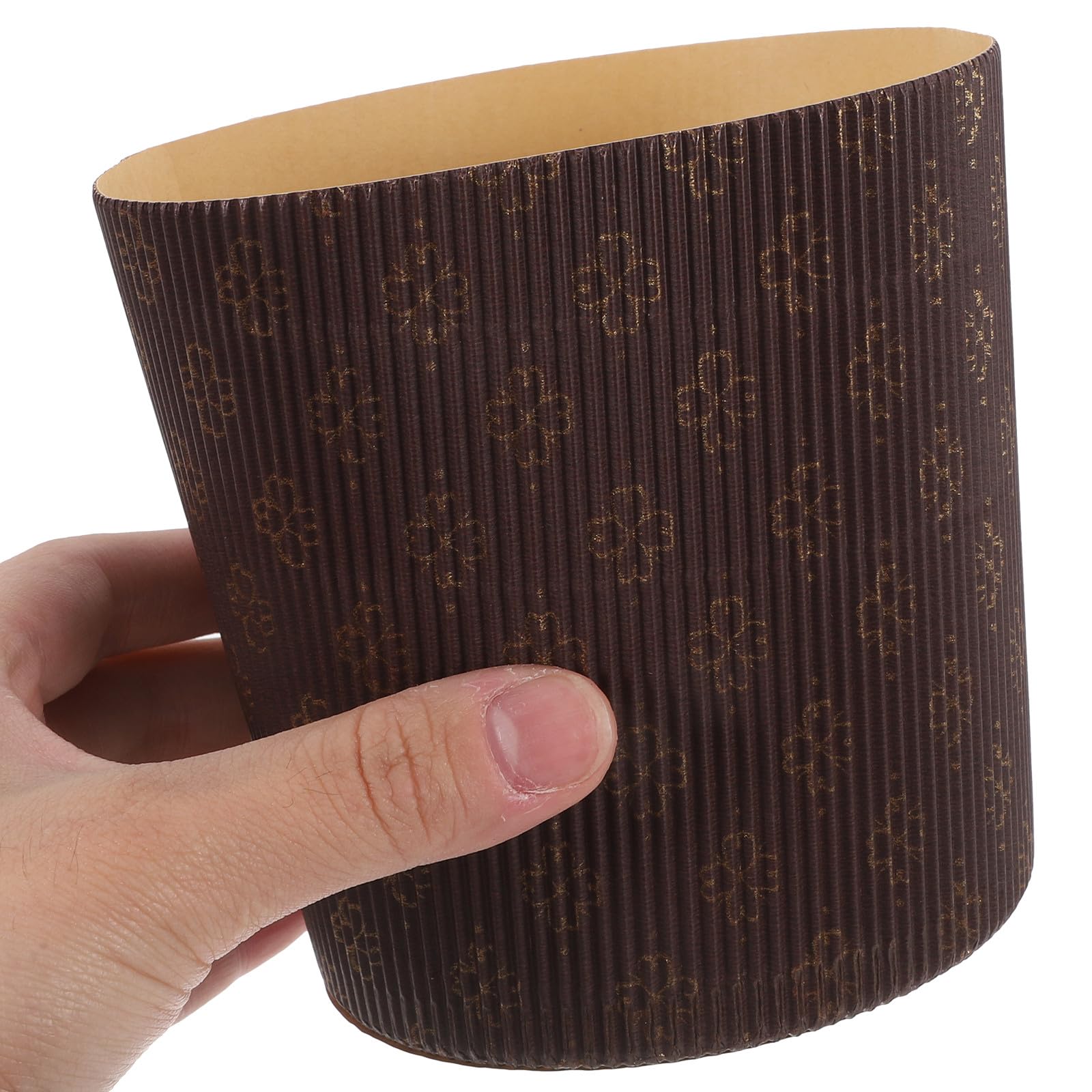 SHINEOFI 25 Capacillos de Papel para Cupcakes Resistentes Grasa, Moldes para Hornear Muffins de Papel Marrón, Uso Versátil para Fiestas de Boda y Repostería en Casa