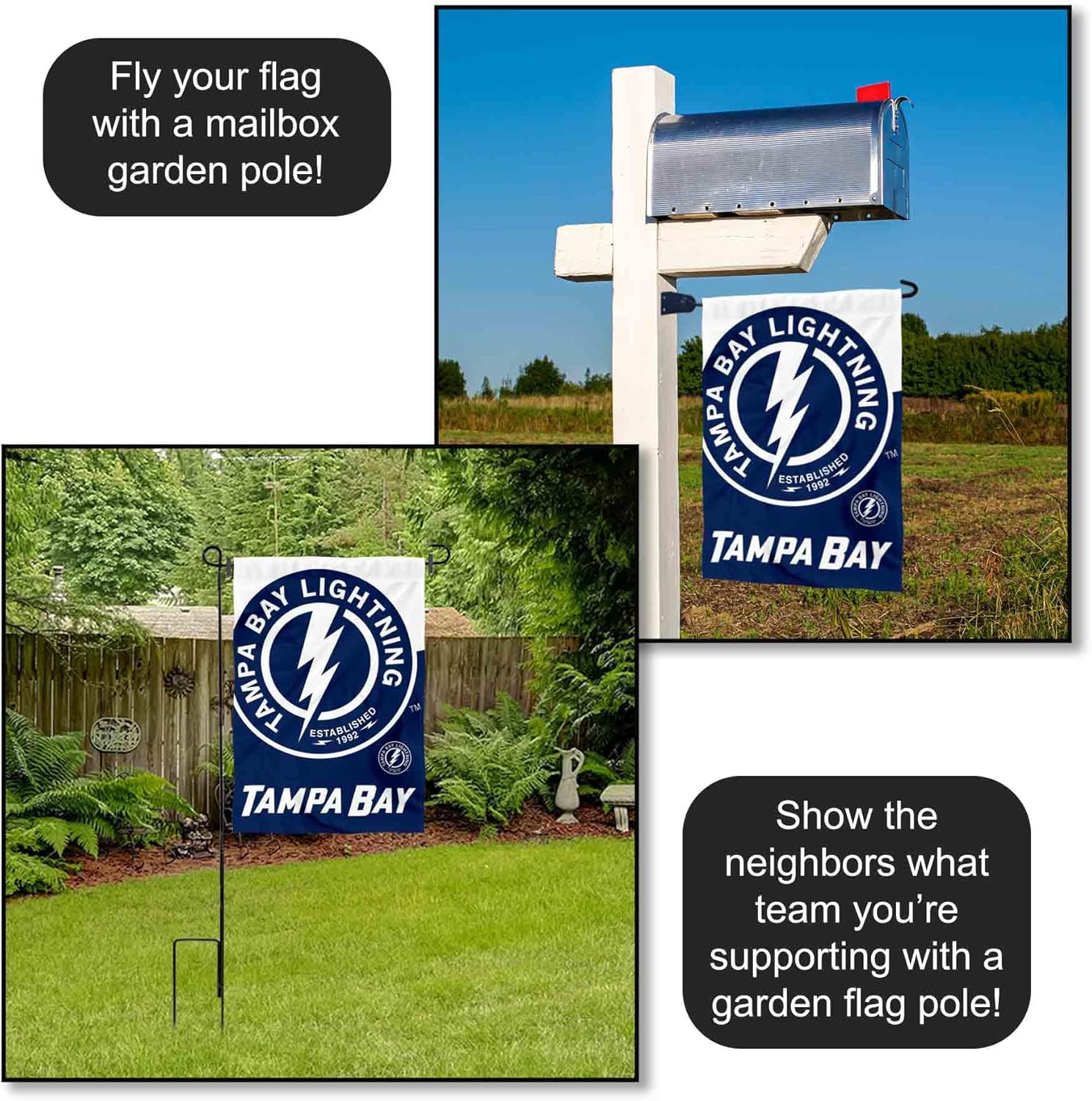 Lightning Double Sided Garden Banner Flag