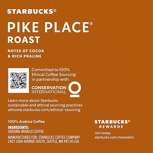Miniatura 6 de Starbucks Pike Place Roast Medium Keurig K-Cups - 0.44 oz - 10 unidades - 2 paquetes
