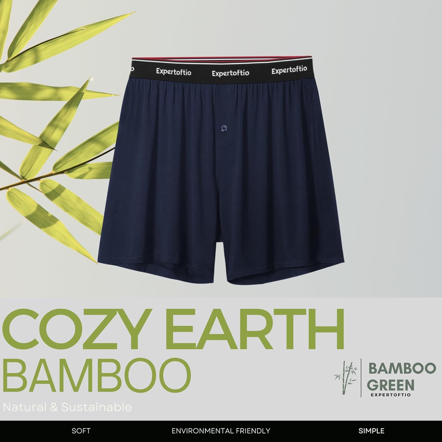 Boxers for Men Viscose from Bamboo Men's Underwear Boxer Shorts Breathable Mens Boxer, Loose Fit, Knit Pack - Image 4