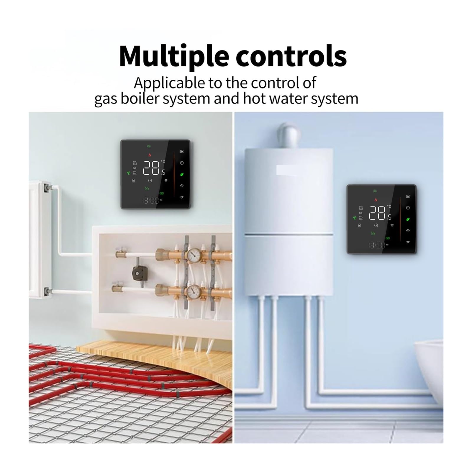 Inteligentny dom Wifi termostat regulator temperatury wody/elektryczne ogrzewanie podłogowe kocioł gazowy/Smart Life Precyzja łatwość Konfiguracji(GB-Electric-01)