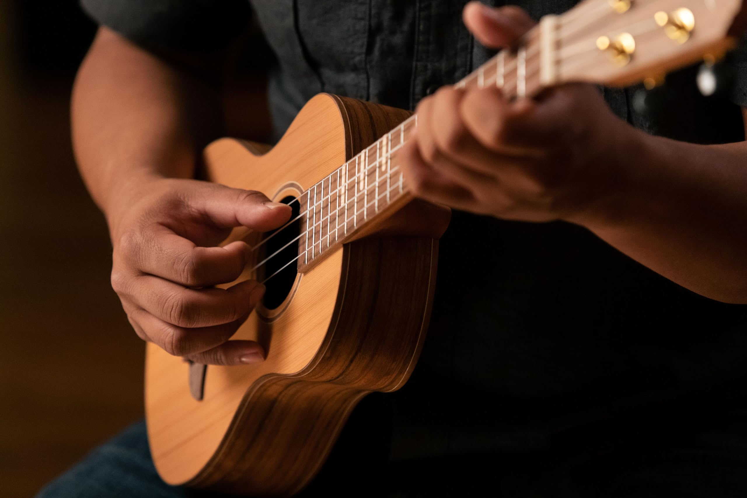 Ortega Guitars Ukulele Tenore Acustico – Timber Series – Gig Bag Inclusa – Cedro / Noce, Natural (RUTI-TE)