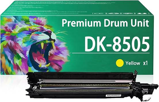 DK-8505 Drum Unit Compatible for Kyocera DK-8505 DK-8507 Imaging Unit Work for Kyocera TASKalfa 3050ci 3550ci 3551ci 4550ci 4551ci 5550ci 5551ci Printers 1 Yellow Pack