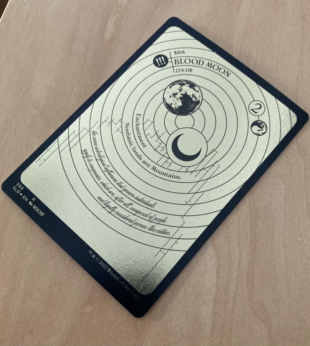 Amazon.co.jp: SLD secret lair 血染めの月 英語FOIL1枚 MTG : おもちゃ