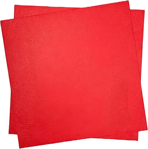 YHOLSDAS Hojas de tela de fieltro de 12 x 12 pulgadas para manualidades, hojas de tela de fieltro cuadradas, 0.039 in de grosor, papel de fieltro