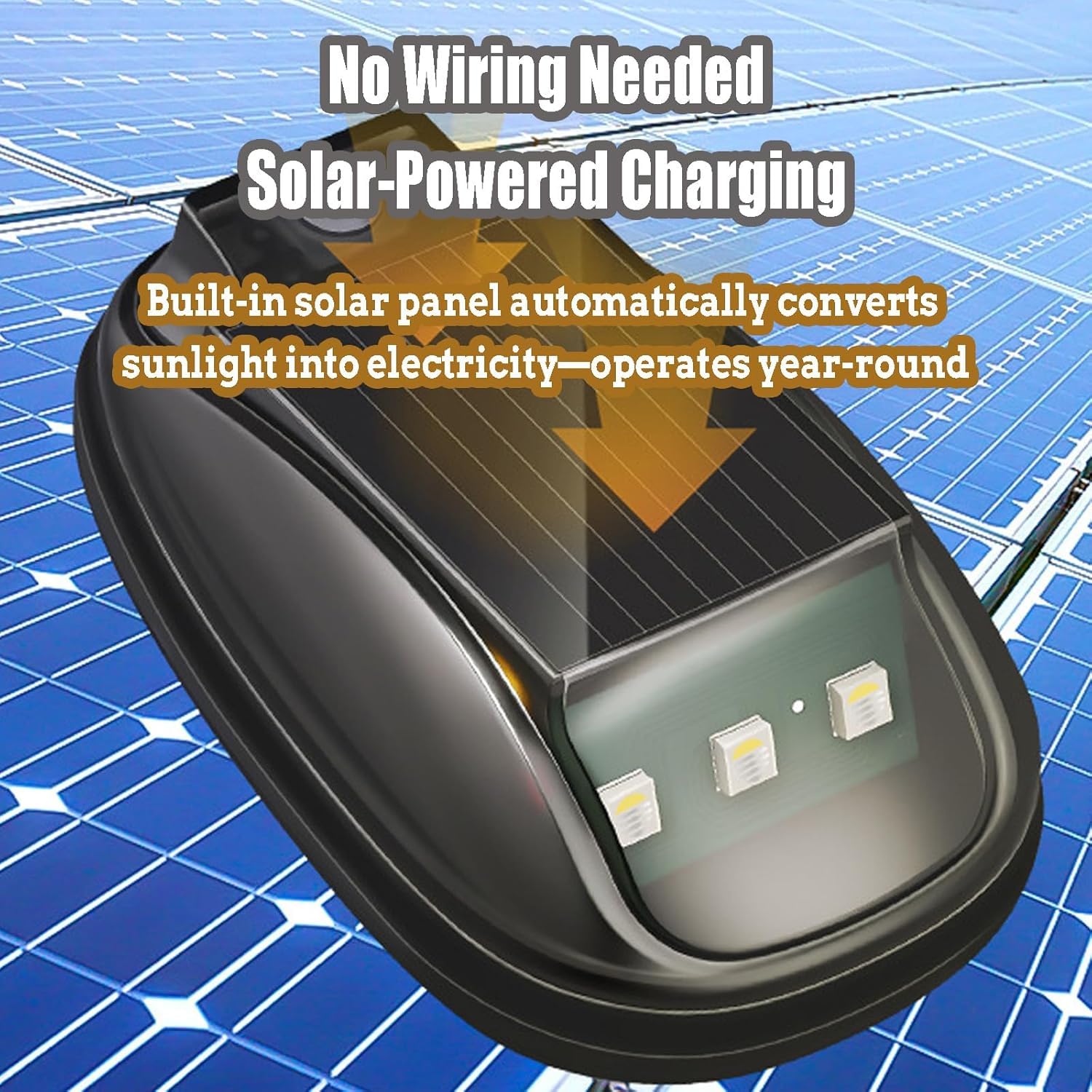 5 Pcs Solar Cab Lights for Truck, 2026 New Solar Car Roof RGB Strobe Light, No Drill Solar Powered Cab Lights, with Remote Control, Vibration, for Truck SUV Rvs — view 2