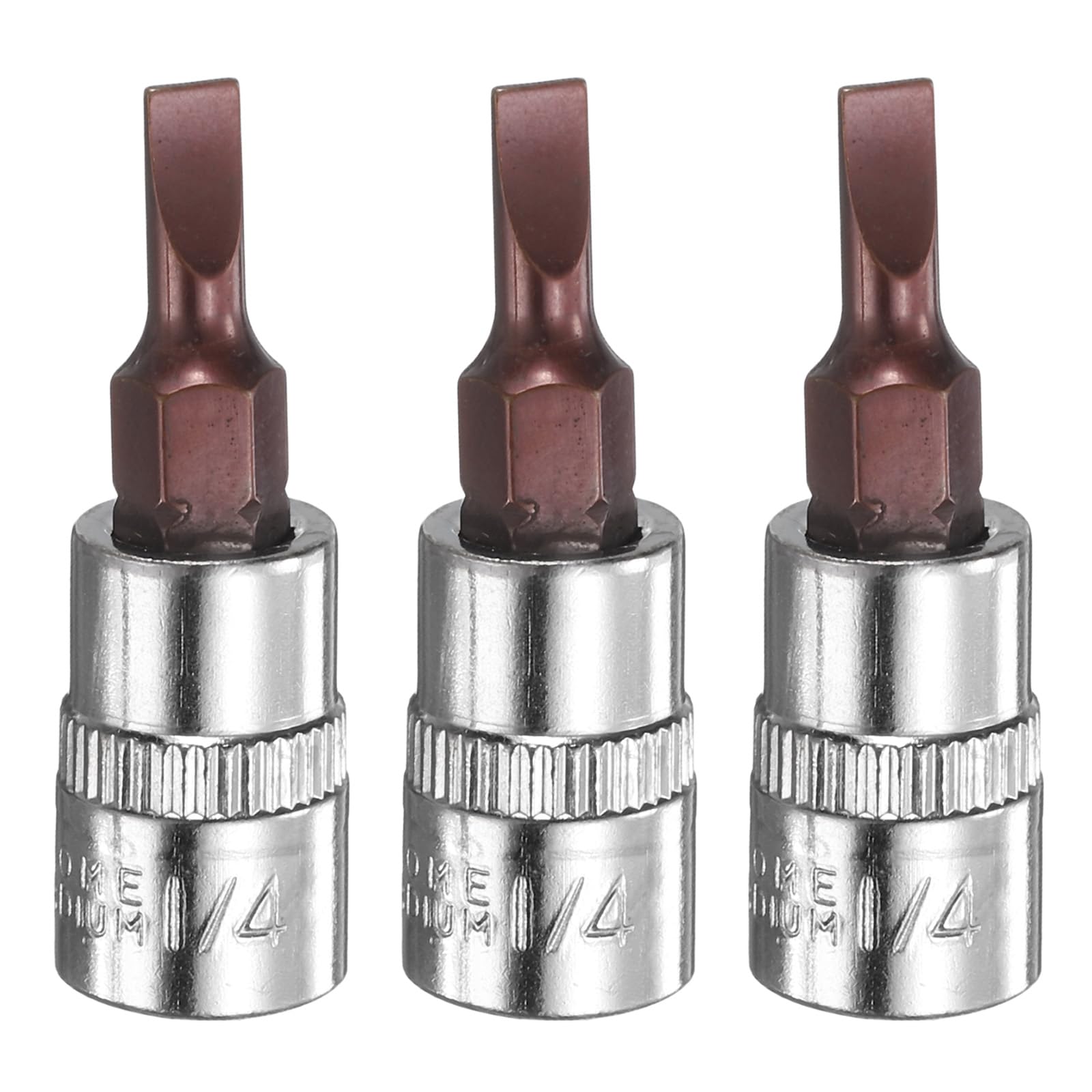 HARFINGTON 3pcs FD4 Slotted Bit Socket 1/4