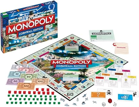 Winning Moves Cornwall Monopoly Board Game, One Size