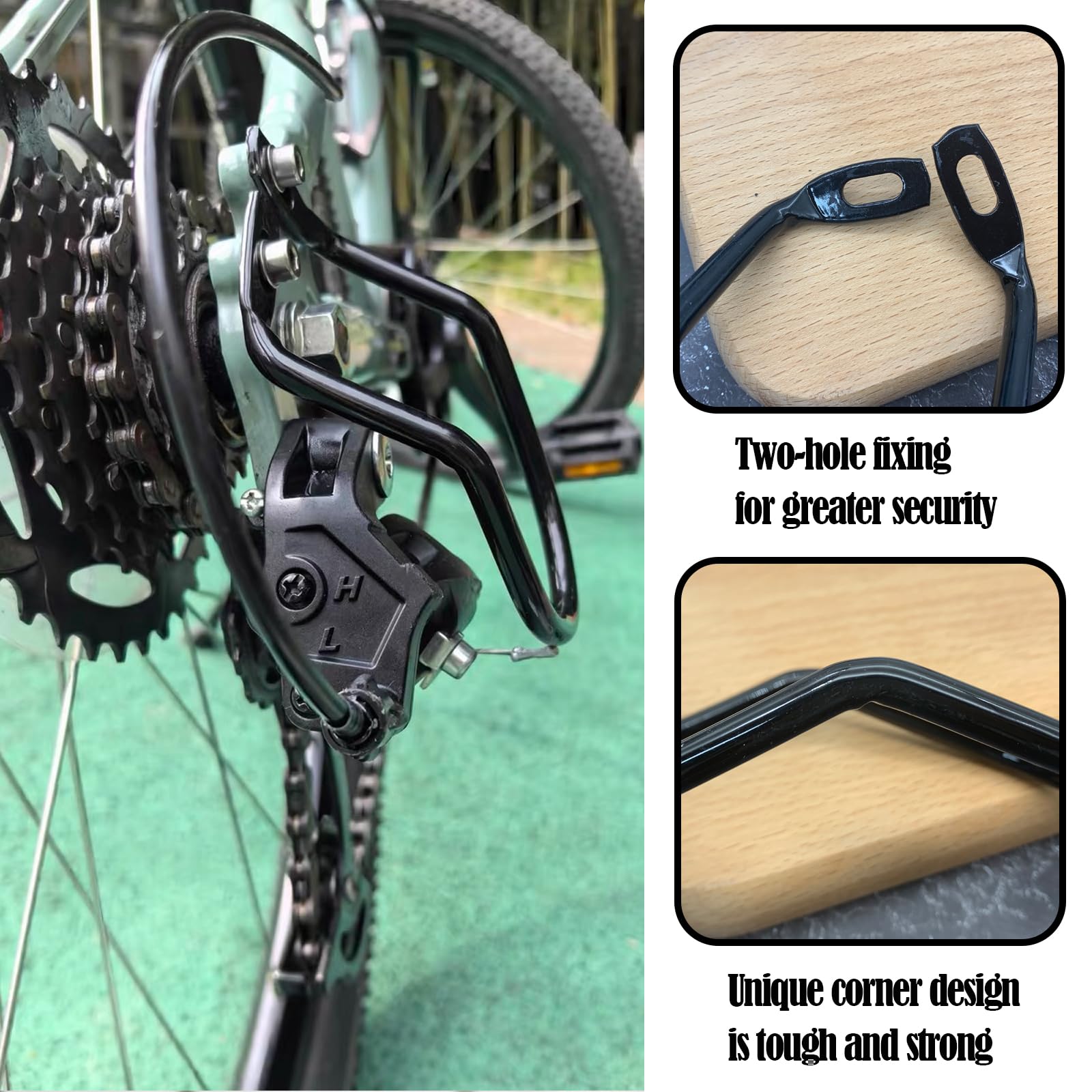 DHER Przerzutka Rowerowa Ochrona Roweru Ochraniacz Roweru 2 Sztuk Przerzutka Tylny Ochraniacz Zmiany Biegów Ochraniacz Roweru Górskiego