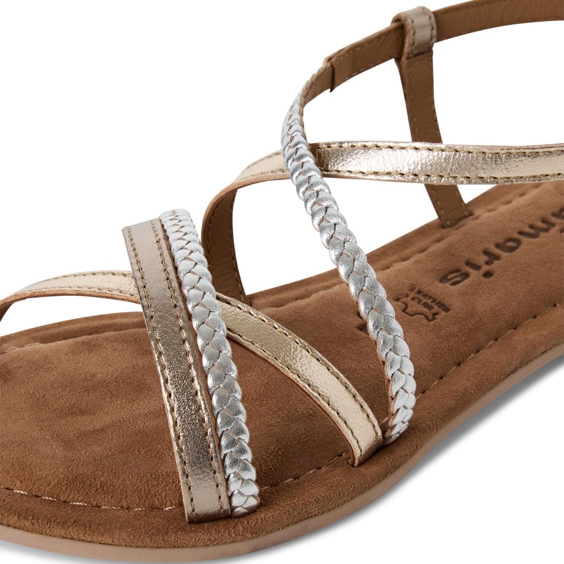 Tamaris sandale femme cuir plate