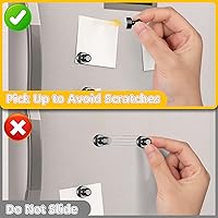 Vista 9 de 16 piezas de imanes para nevera, pines magnéticos pequeños y fuertes, imanes de pizarra blanca y negra para casillero, decoración y accesorios