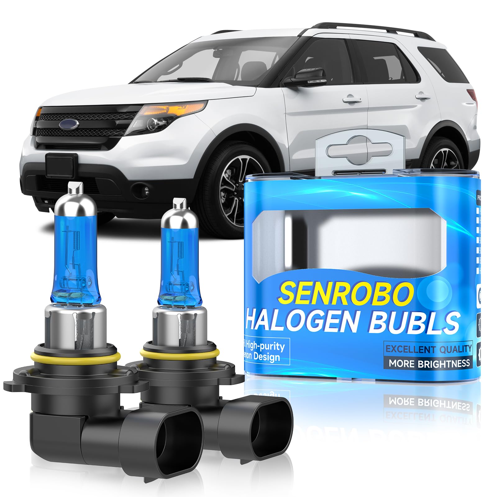 SENROBO 9005/HB3 Halogen Headlight Bulbs