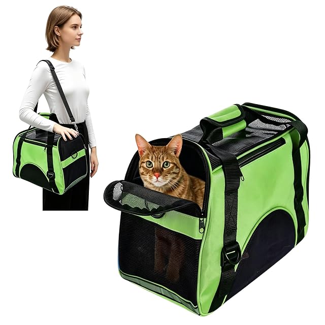 PETCUTE Transportadora para Gatos Transportín para Perros Bolsa de Transporte para Mascotas