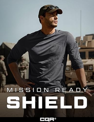 Miniatura 4 de CQR Camisas de manga larga para hombre, con UPF 50+ para exteriores, protección solar ultravioleta, ajuste holgado, camisa para el agua