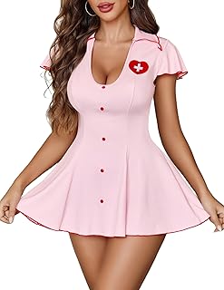 Lingerie for Women Sexy Babydoll Dress U Neck Chemise Nightie Boudoir Outfits