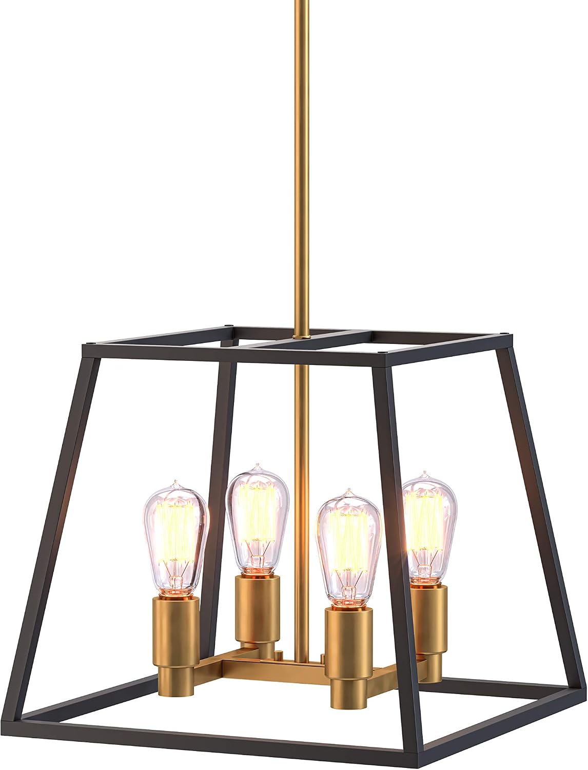Free Shipping Offer Artika CAR15-ON Carter Square 4 Pendant Light Fixture, Kitchen Island Chandelier, with a Steel Black and Gold Finish 🔥 Cashback up to 70% Artika CAR15-ON Carter Square 4 Pendant Light Fixture, Kitchen Island Chandelier, with a Steel Black and Gold Finish