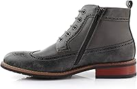 Vista 4 de Ferro Aldo Raymond MFA806031 para hombre Casual Brogue mediados de la parte superior cordones uniforme vestido botas