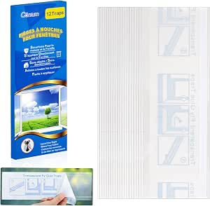 Garsum Window Fly Traps Indoor, 12 Pack