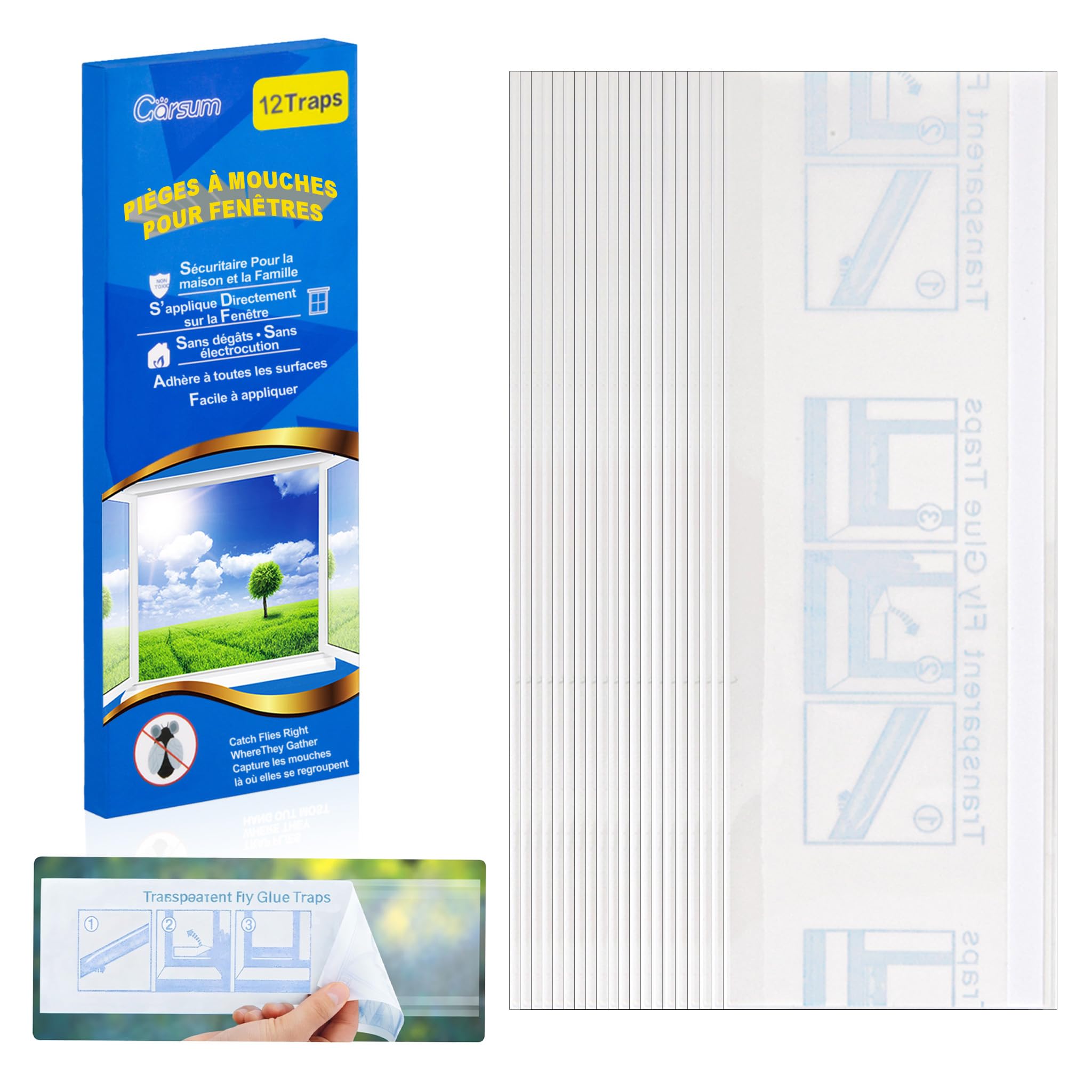 Garsum 12-Pack Window Traps