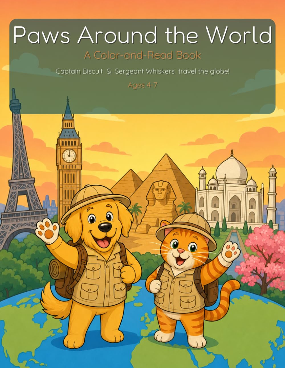 Paws Around the World (Biscuit & Whiskers - Coloring Books)