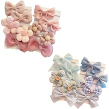 2 sets of new baby girl cute colors flower hair with ponytail fixator soft tight rubber childrens hair accessories, suitable for girls who are learning to walk