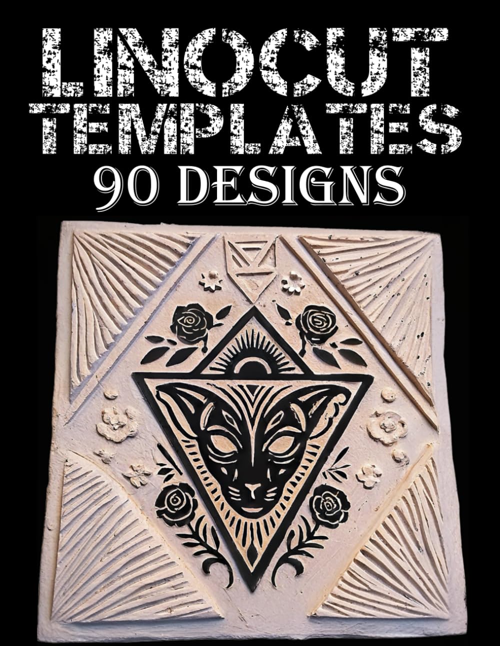 LINOCUT Templates:: 90 Unique Animal Masterpieces for Block Printing & Art – Downloadable SVG Files via QR Code,Printmaking