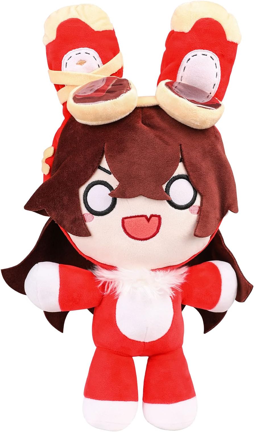 UTIEHD Genshin Impact Plush Baron Bunny 16IN, Plushie Stuffed Toy Doll, Rabbit Amber Cosplay Costume Plushy Props for Fans