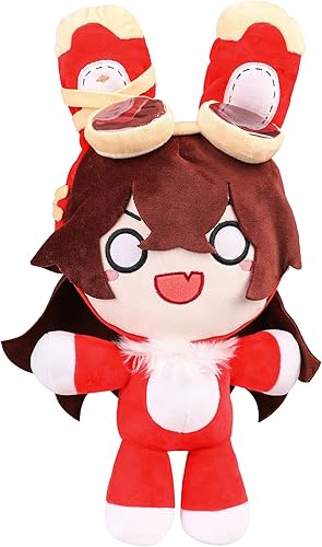 UTIEHD Juego de anime Baron Bunny de peluche de 16 pulgadas, muñeca de peluche de conejo ámbar, disfraz de cosplay de conejo ámbar para fanáticos
