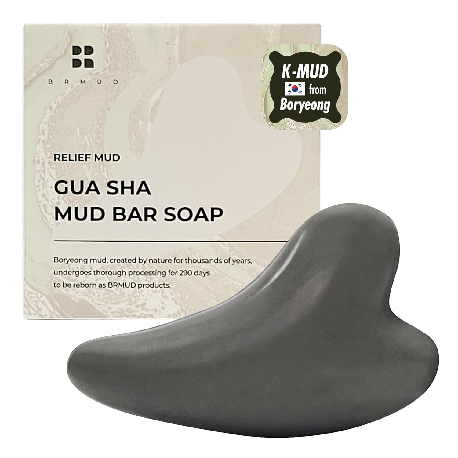 Relief Mud Gua Sha Mud Bar Soap – Mud Mask Massager Cleansing Bar for Face and Body – V Line Lifting, Sebum Cleansing, Moisturizing – Shea Butter, Panthenol, Jojoba Seed Oil, 2.99 oz. Relief Mud Gua Sha Mud Bar Soap – Mud Mask Massager Cleansing Bar for Face and Body – V Line Lifting, Sebum Cleansing, Moisturizing – Shea Butter, Panthenol, Jojoba Seed Oil, 2.99 oz.