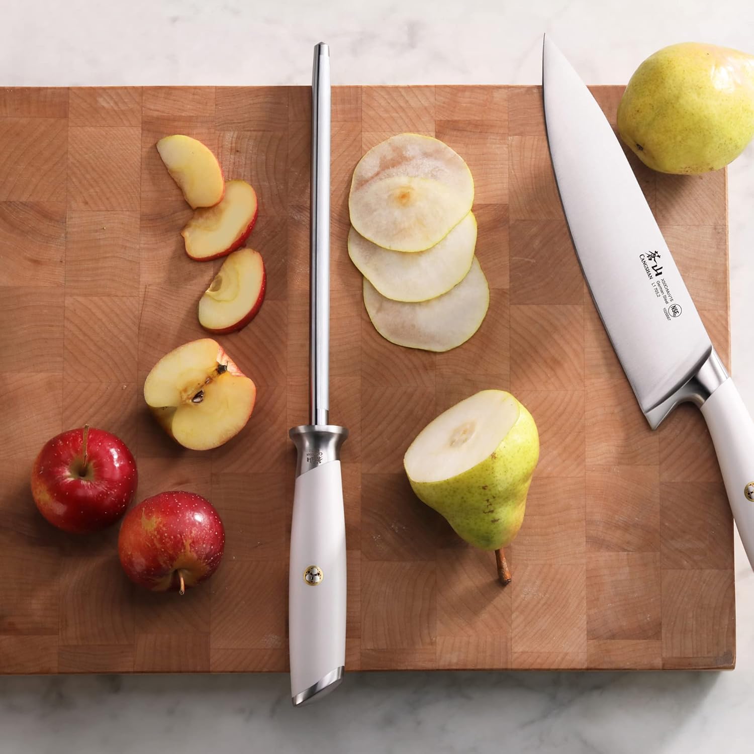 Cangshan L1シリーズ 1027495 ハイカーボン 8インチ ホーニングスチール