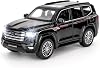 1/32 Compatible with Landcruiser LC300 Model Car Toy,Alloy Pull Back Vehicle with Sounds and Lights for Kids Boys Girls and Adults, Birthday Gift(Black)