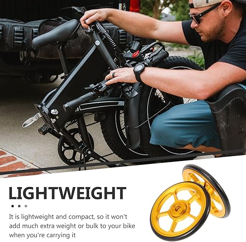 Miniatura 7 de SUPVOX 2 unidades para bicicletas plegables, resistentes y ligeras, extensoras de bicicleta, reutilizables para un cómodo transporte y