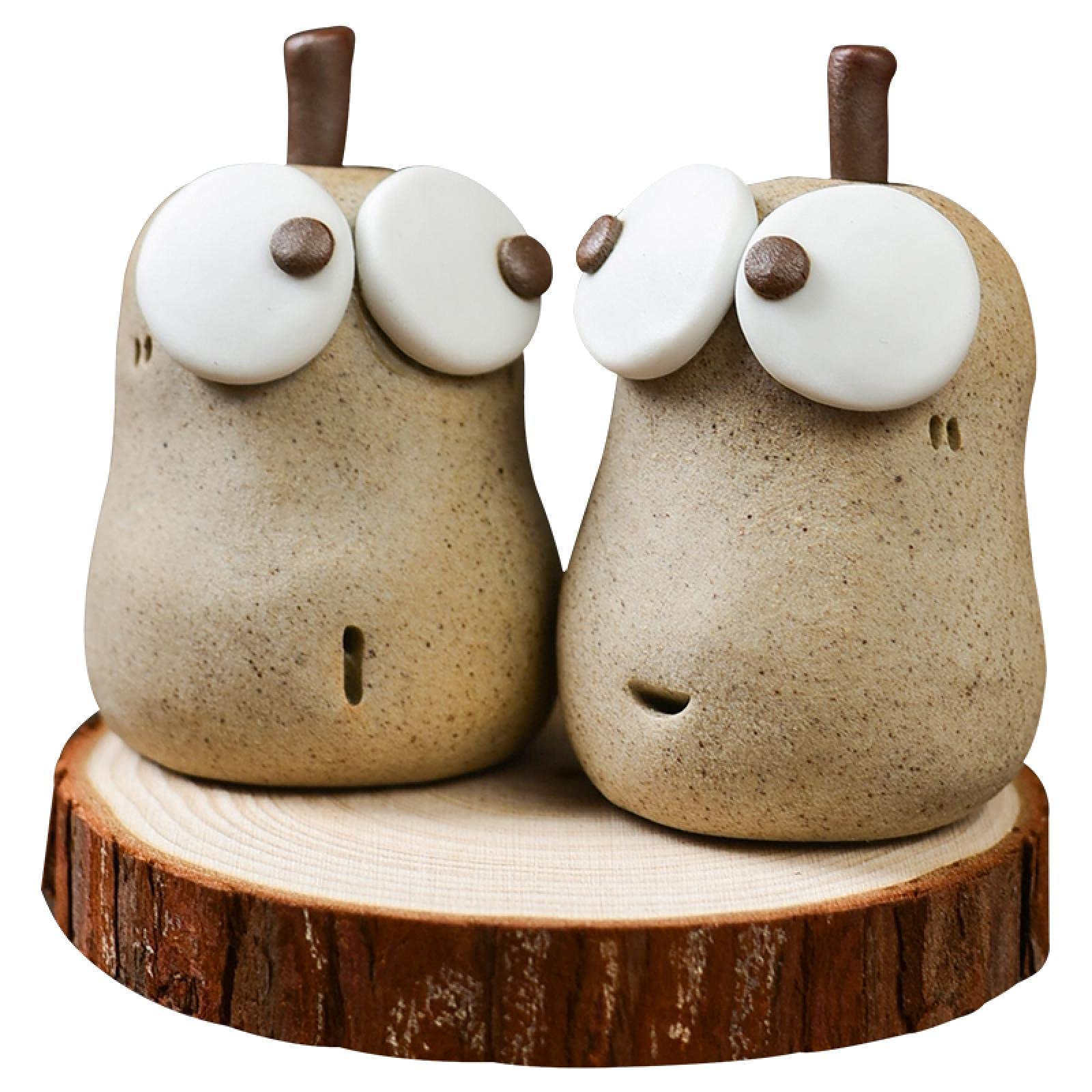 Cadeaux de mariage uniques avec ce joli couple de poires en céramique