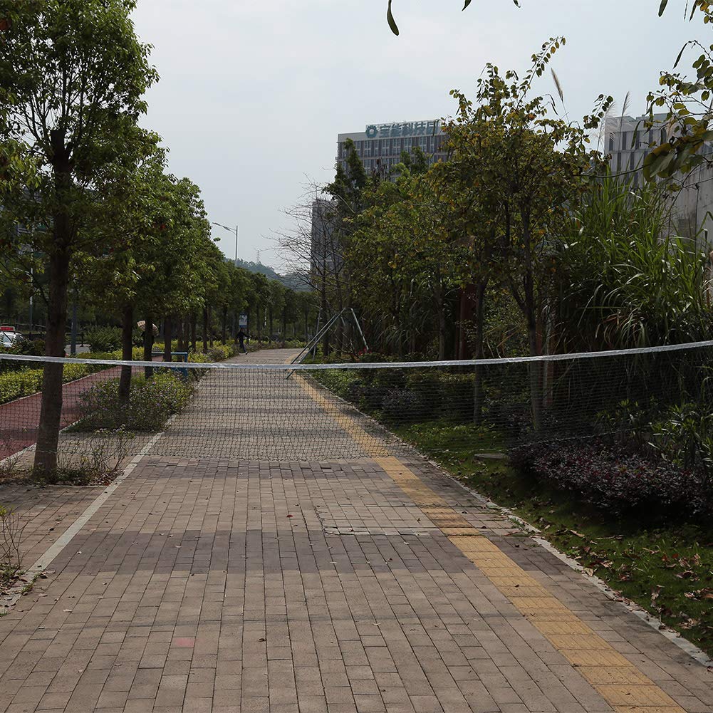 Badminton Net System, Portable Indoor/Outdoor Mesh, Professional Series, for Outdoor Sports Entertainment Training (21.3 * 1.6 ft)(Green)