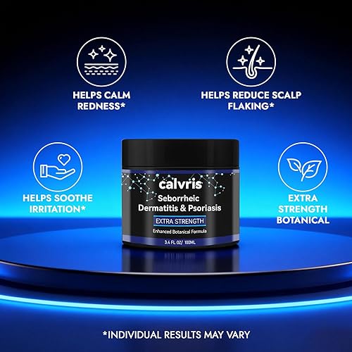 Miniatura 2 de Calvris Crema extra fuerte para el cuero cabelludo, alivio de escamas y picazón para la caspa y el cuero cabelludo seco, fórmula botánica mejorada,