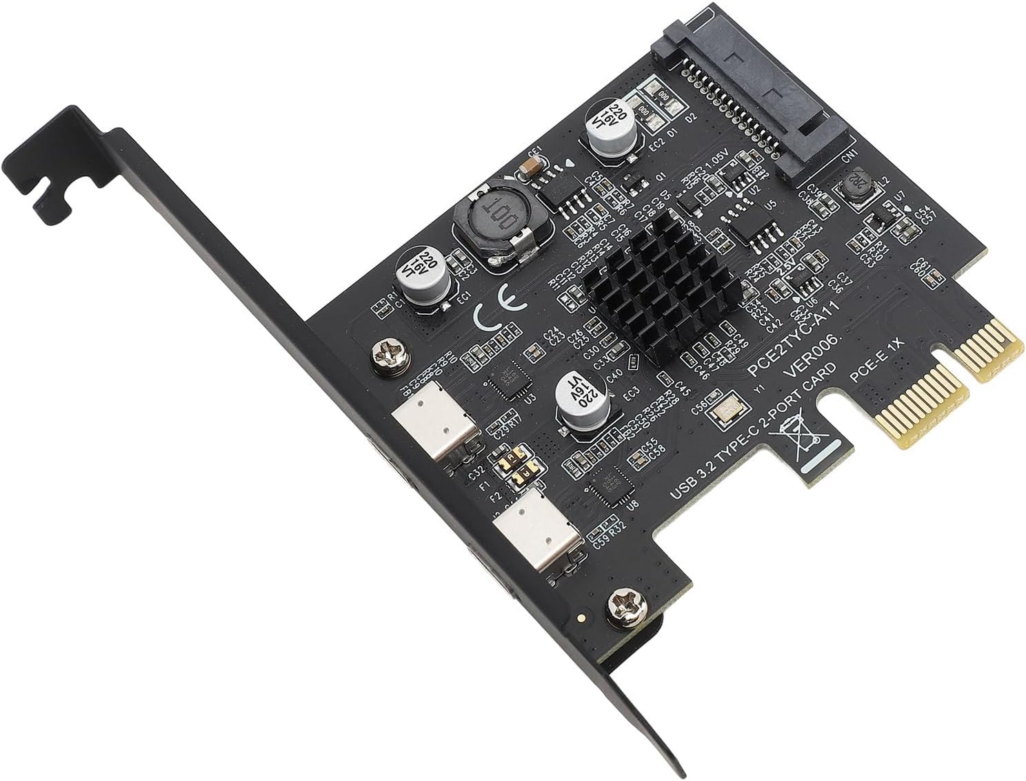 USB C PCI Card, USB 3.2 Expansion Card for ASMedia ASM3142 Master Control, GEN2 USB Type C High Speed 10Gbps PCI Express Expansion Card for Desktop PC for