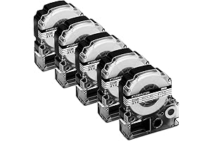 Epson LK4TWN Replacement Label Tape for Epson LabelWorks Tape ST12SW