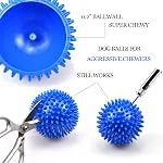 Extra Large Squeaky Dog Balls - 4.5” Spikey Dog Toys for Aggressive Chewers Heavy Duty Teething Chew Toys Dog Chew Toys Balls (4 Pack)