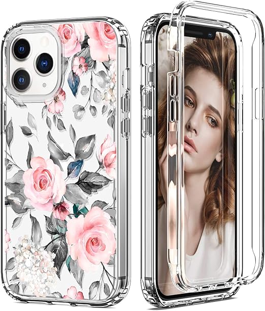 Iphone 12 Pro Max Case Clear Floral Flower Hybrid 2 In 1 High Impact Sturdy Protective Shockproof Phone Case Cover For Iphone 12promax Pink Rose Amazon Ca Electronics Iphone 12 Pro Max Case Clear Floral Flower Hybrid 2 In 1 High Impact Sturdy Protective Shockproof Phone Case Cover For Iphone 12promax Pink Rose Amazon Ca Electronics