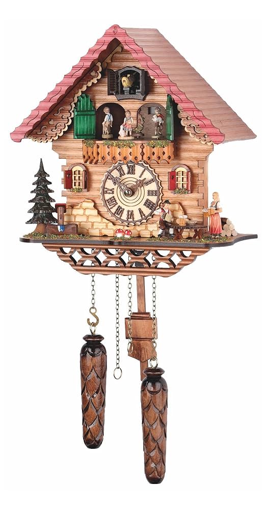 Amazon.co.jp: クォーツ式鳩時計 シュヴァルツヴァルド（黒い森