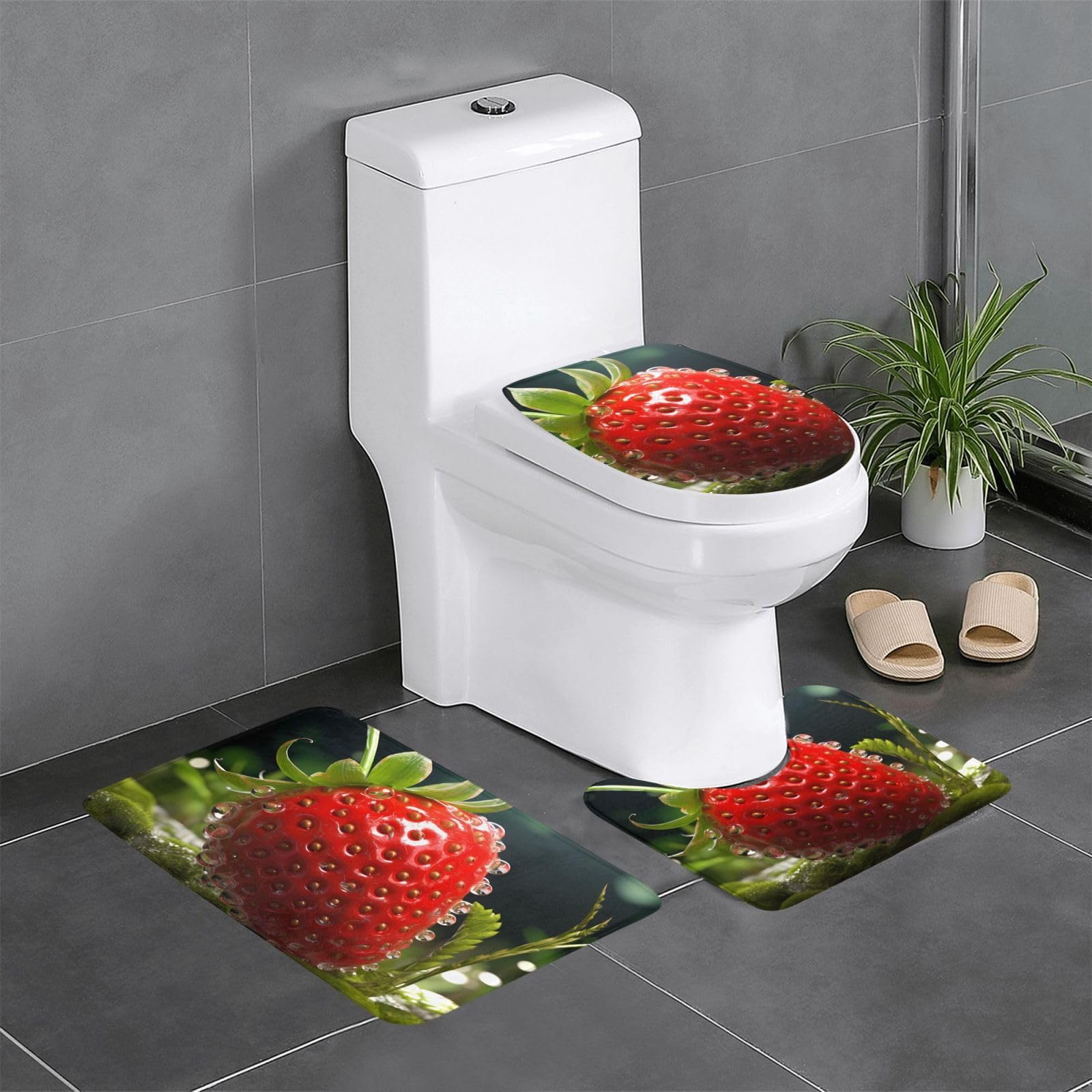 Tapis de salle de bain antidérapants pour éviter les glissades et WC