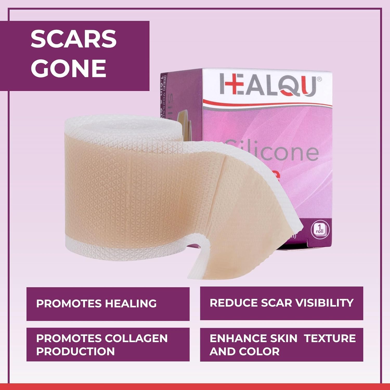 Amazon.com: HEALQU Medical Grade Silicone Scar Sheets - Non