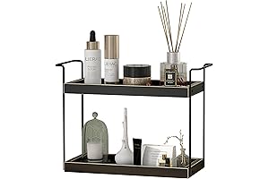 Black and Wood Bathroom Organizer: A Sophisticated Storage Solution for Your Bathroom