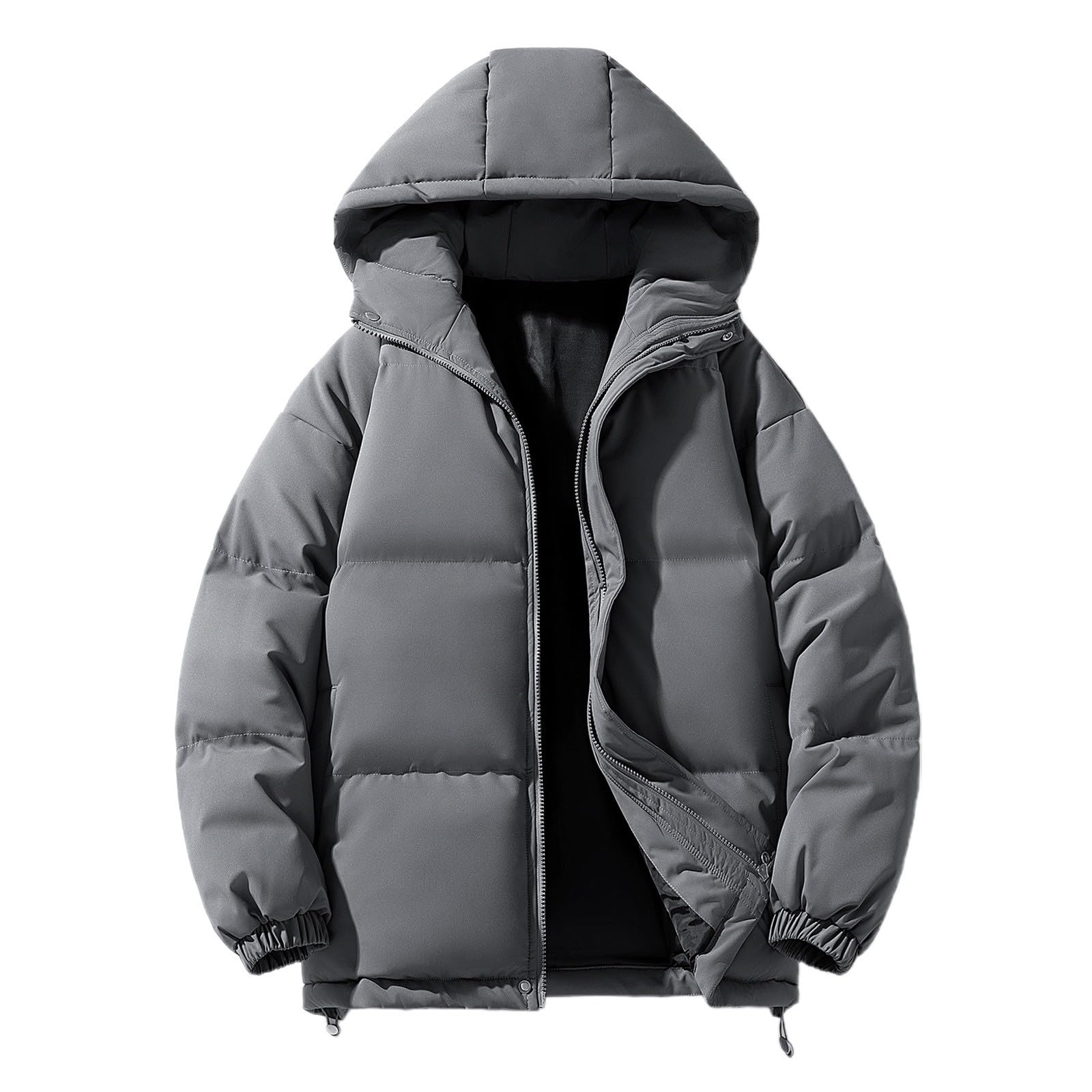 Gepolsterter Unisex-Wintermantel, warme, übergroße Jacke mit hoher Isolierung für kaltes Wetter
