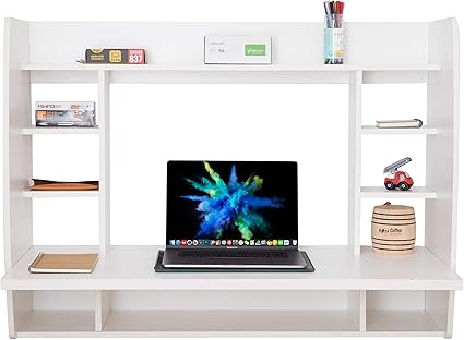 Amazon.com: Versatile Wall Mount Floating Computer Desk - Stylish and ...